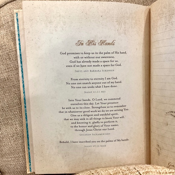 Footprints Religious Christian Devotional Inspirational Journal Notebook - Picture 3 of 5